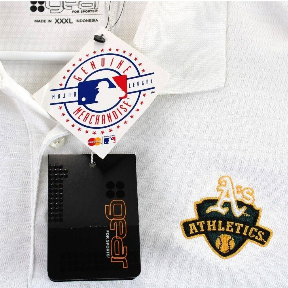 Gear for Sports‎ Mens XXXL White Oakland Athletics MLB Polo Shirt